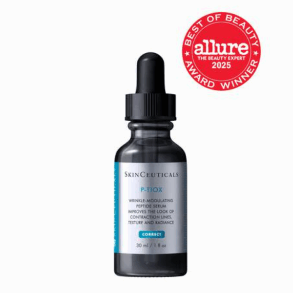 SkinCeuticals P-TIOX, a targeted peptide serum designed to soften the appearance of expression lines and support smoother, more refined skin.