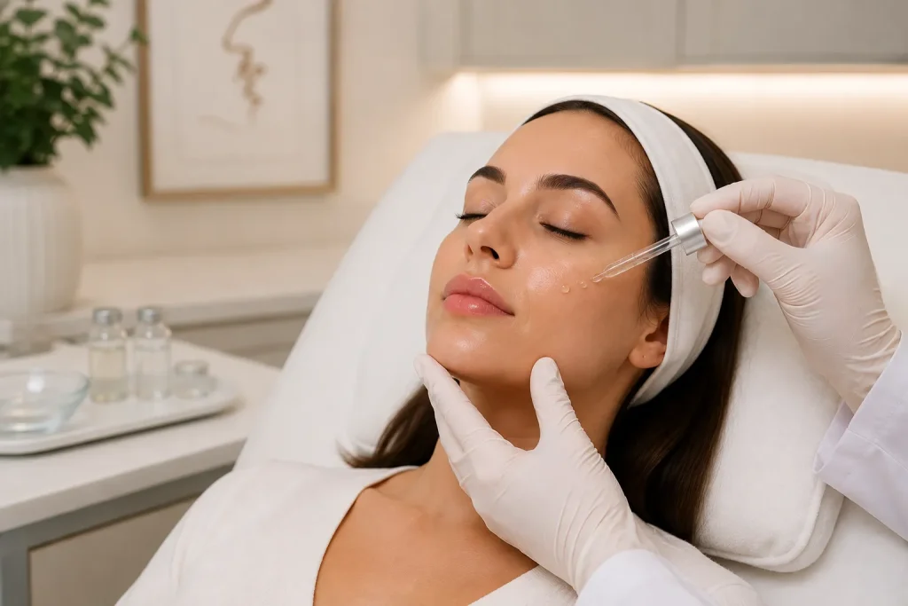 Exosome therapy for skin recovery at About Face Aesthetics in Philadelphia