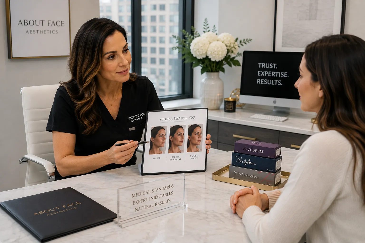 Personalized Botox consultation at About Face Aesthetics Philadelphia PA